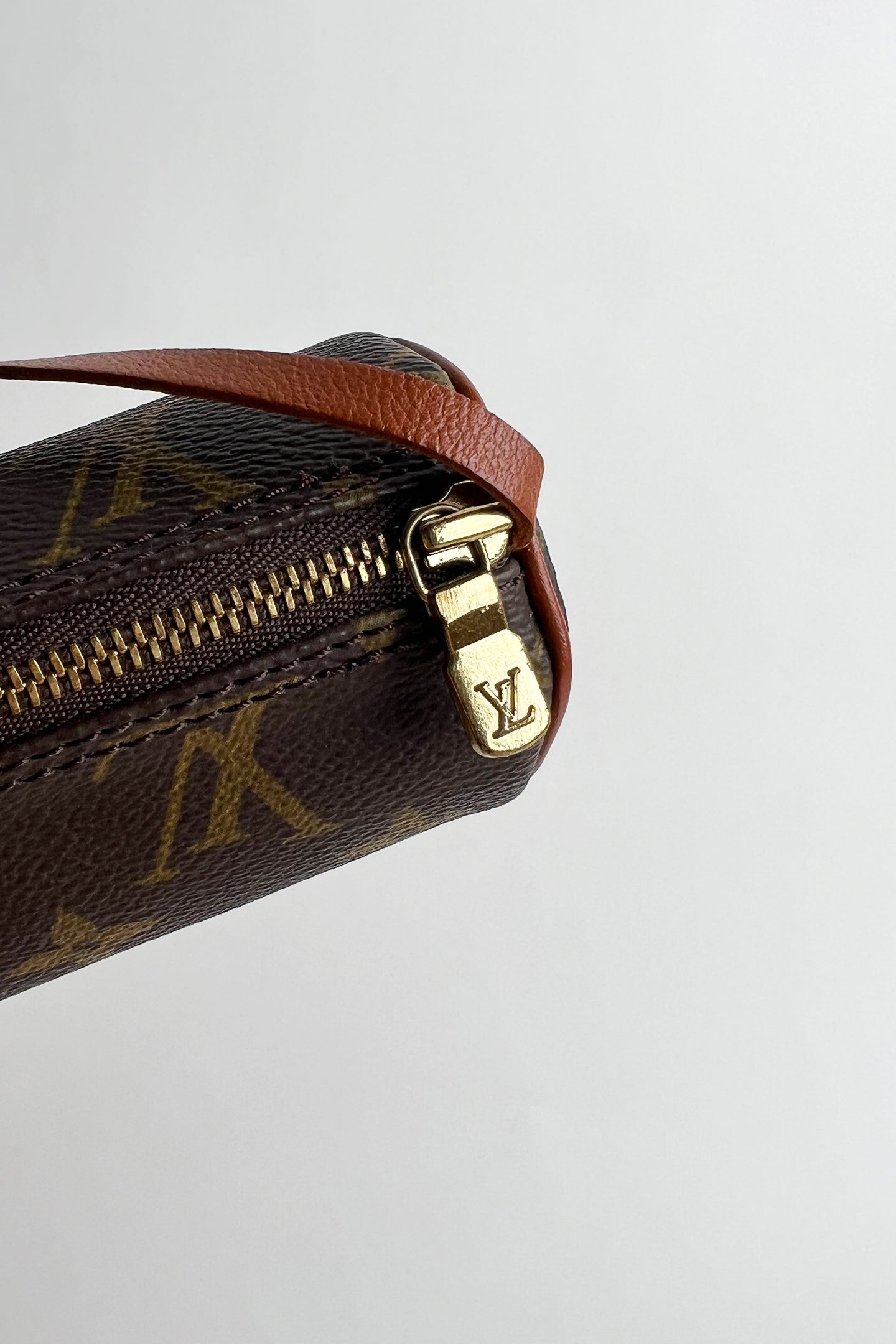 Vintage Louis Vuitton Brown Classic Monogram Mini Papillon Pochette