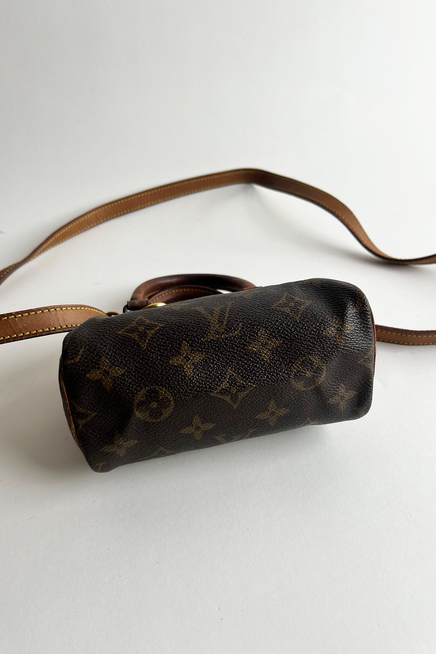 Vintage Louis Vuitton Classic Brown Monogram Nano Mini Speedy