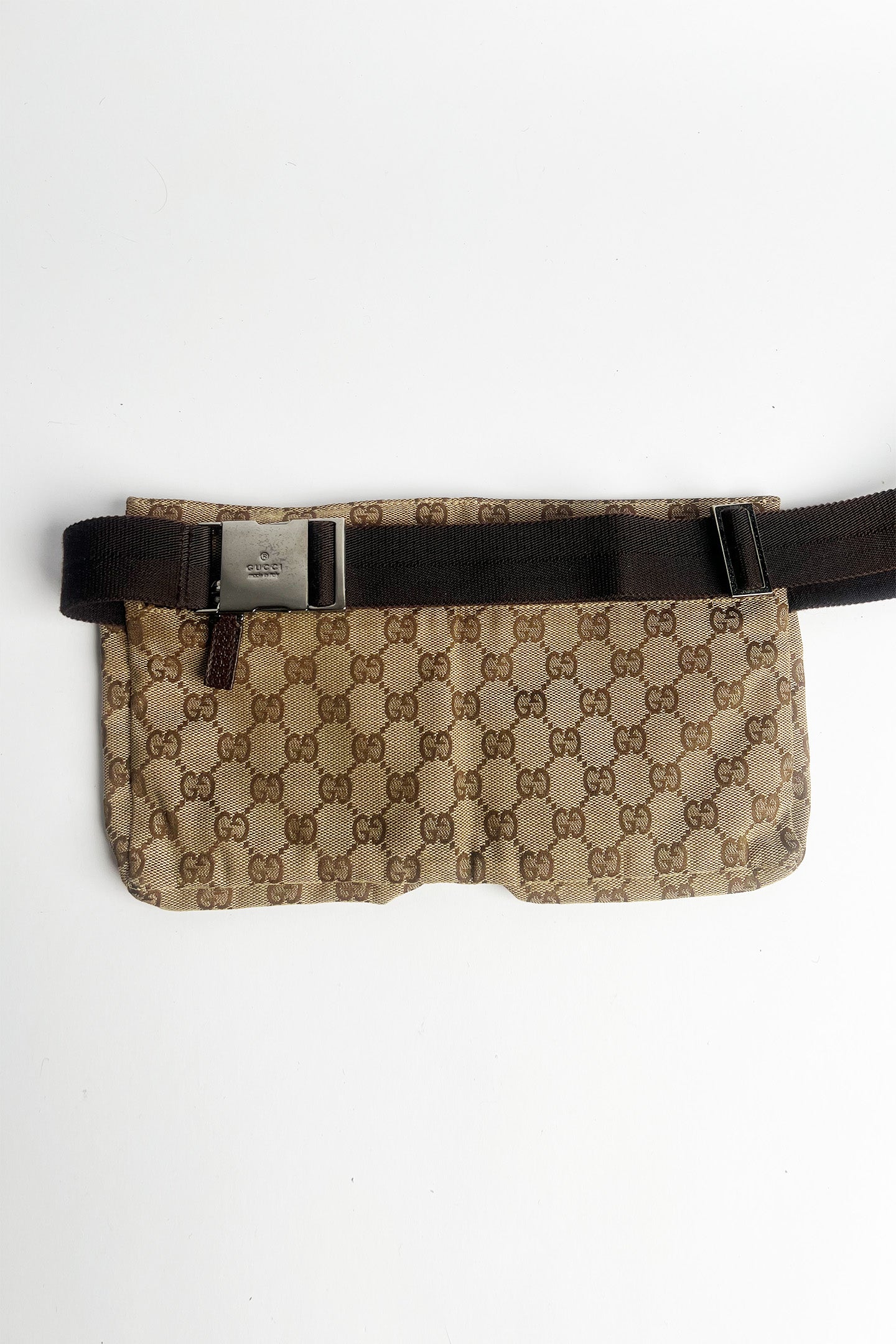Vintage Gucci canvas belt bag