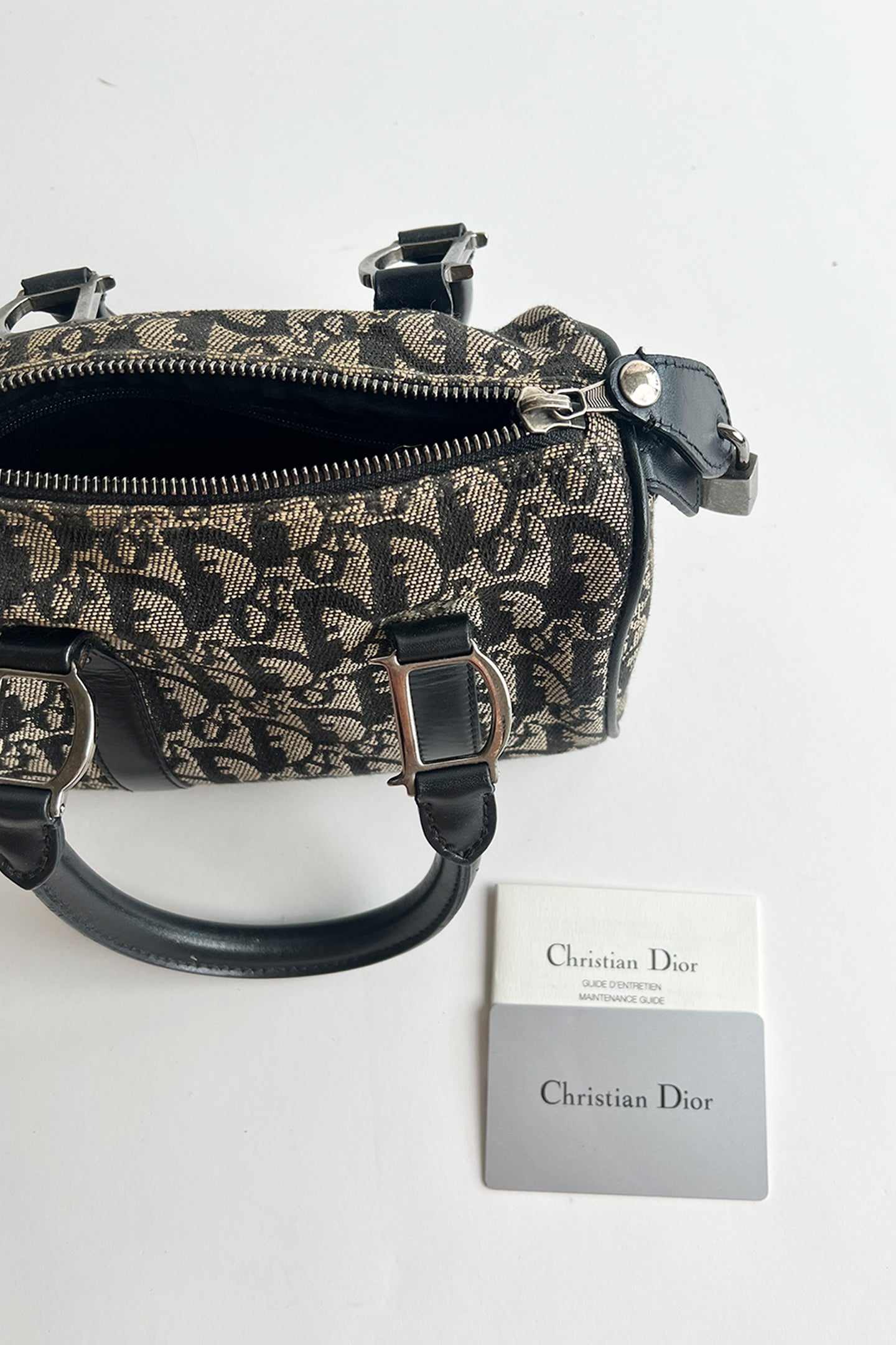 Vintage 2002 John Galliano Christian Dior Diorissimo Mini Boston Handbag