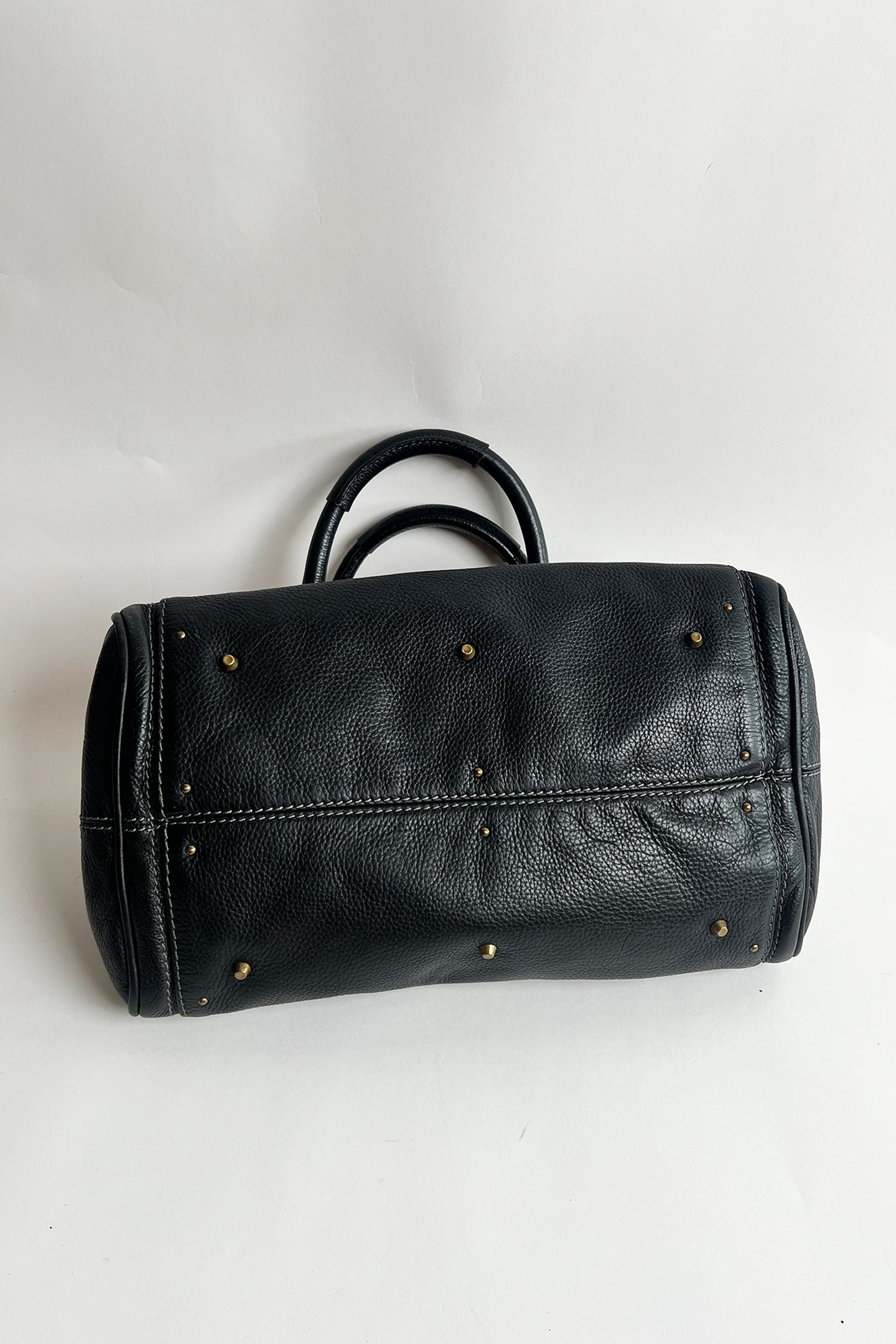 Vintage black leather Chloe Paddington bag