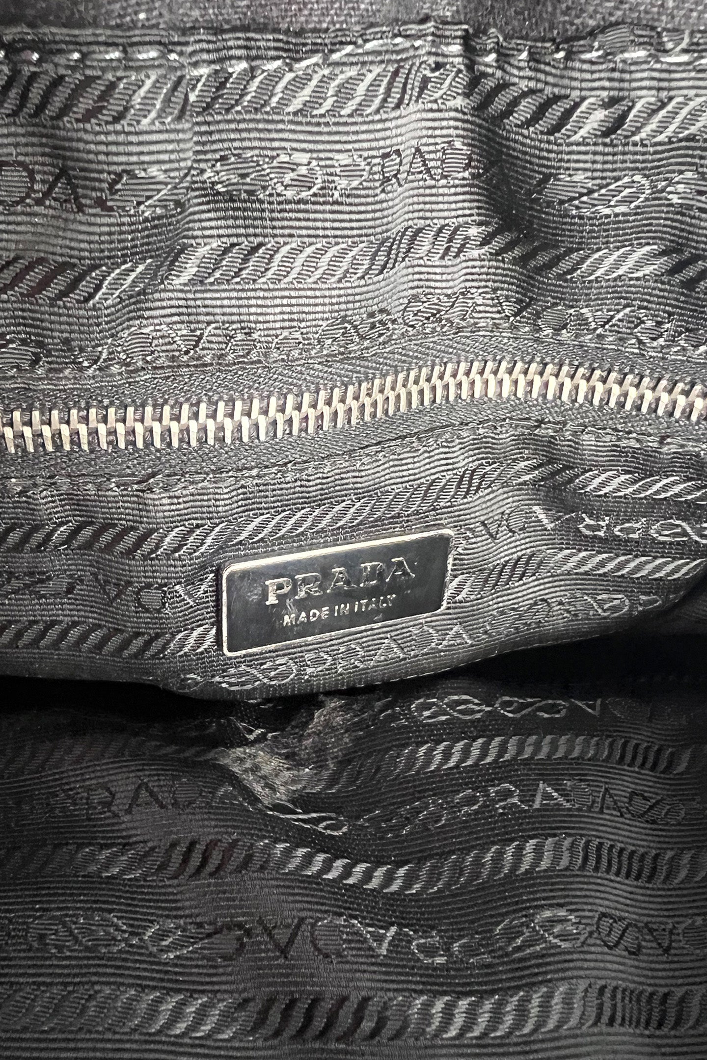 Vintage 90s Prada bowling bag