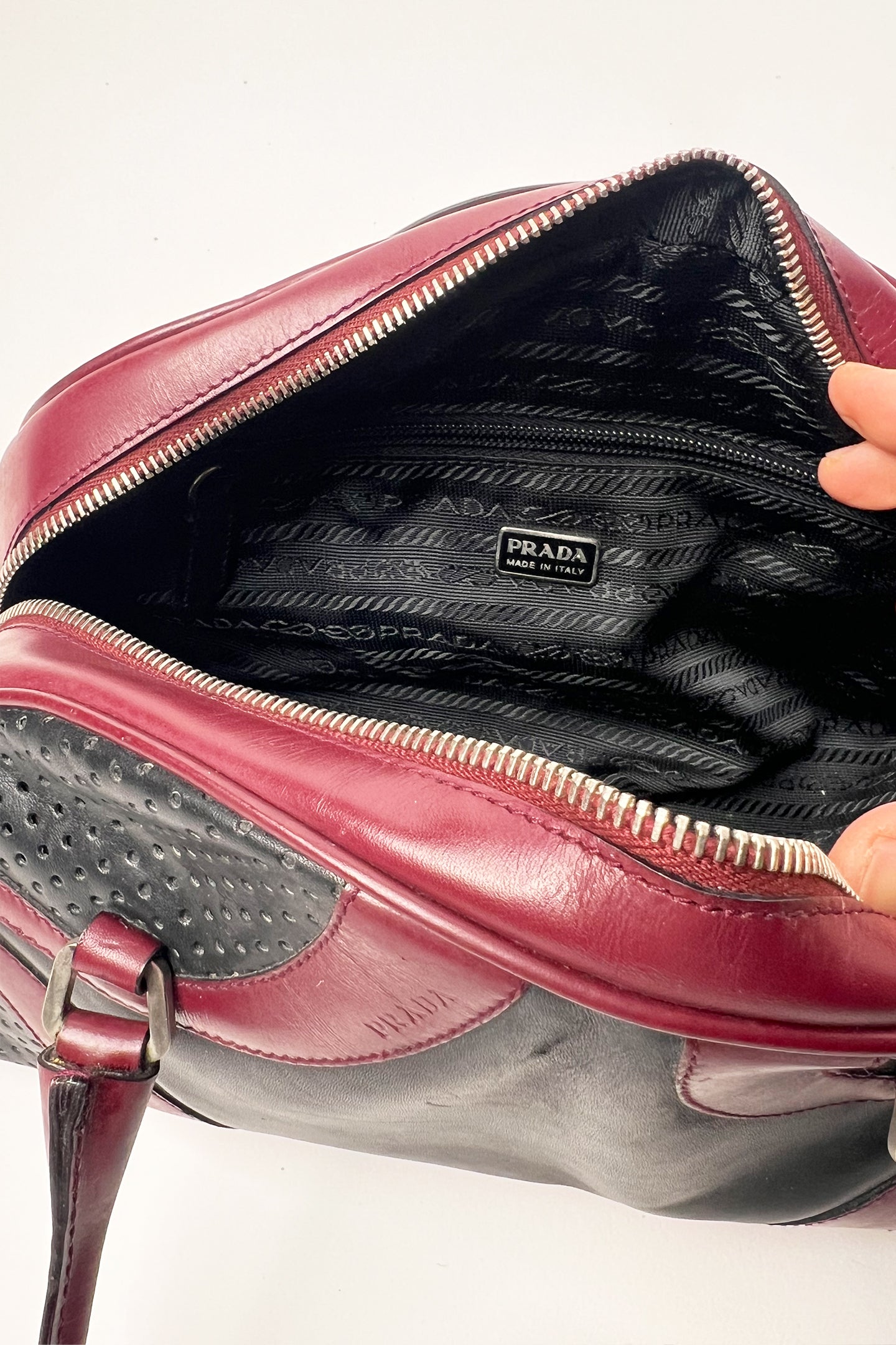 Vintage 2000ss Archive Prada bowling bag