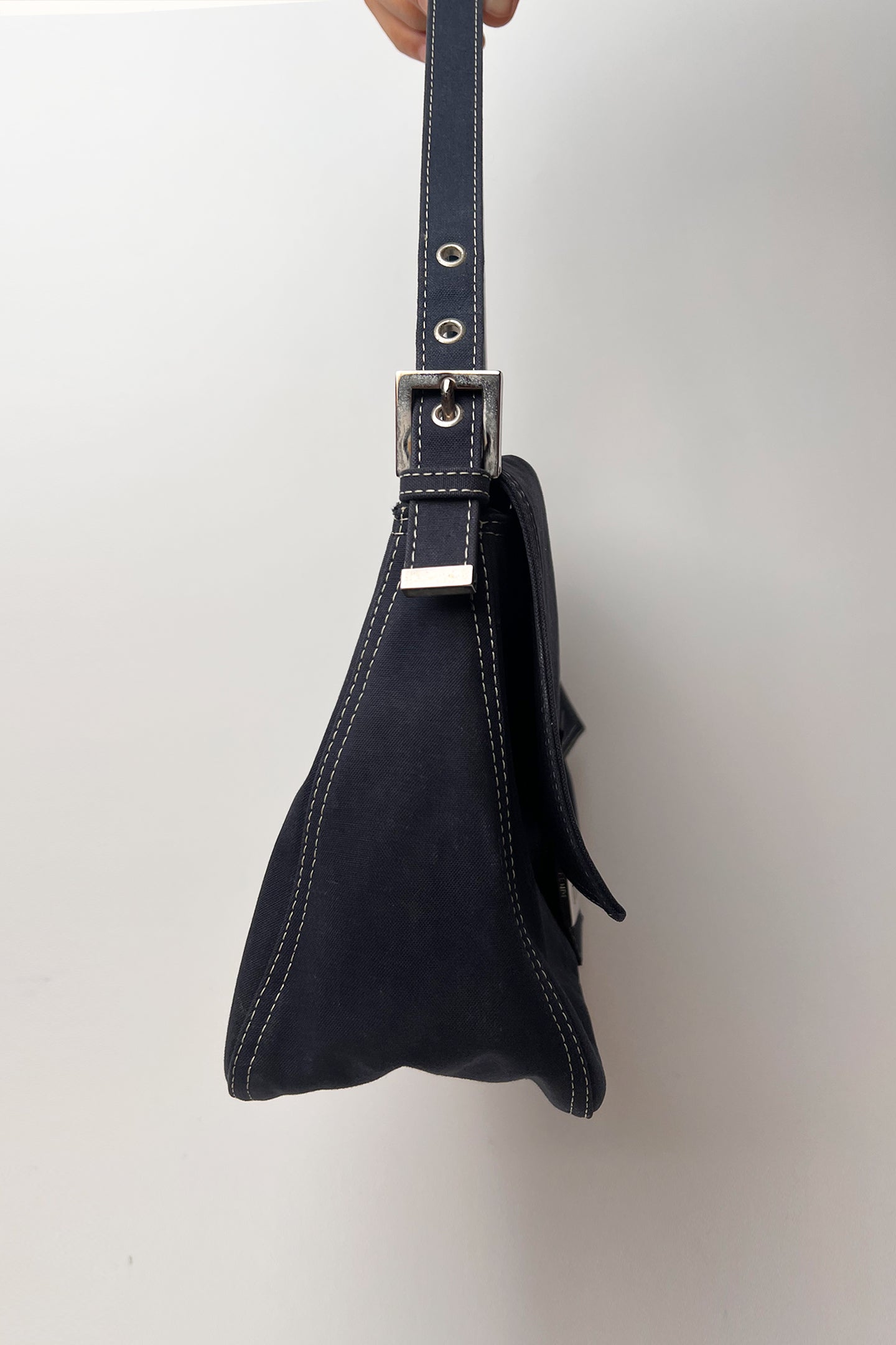 Vintage Denim Fendi Mama baguette