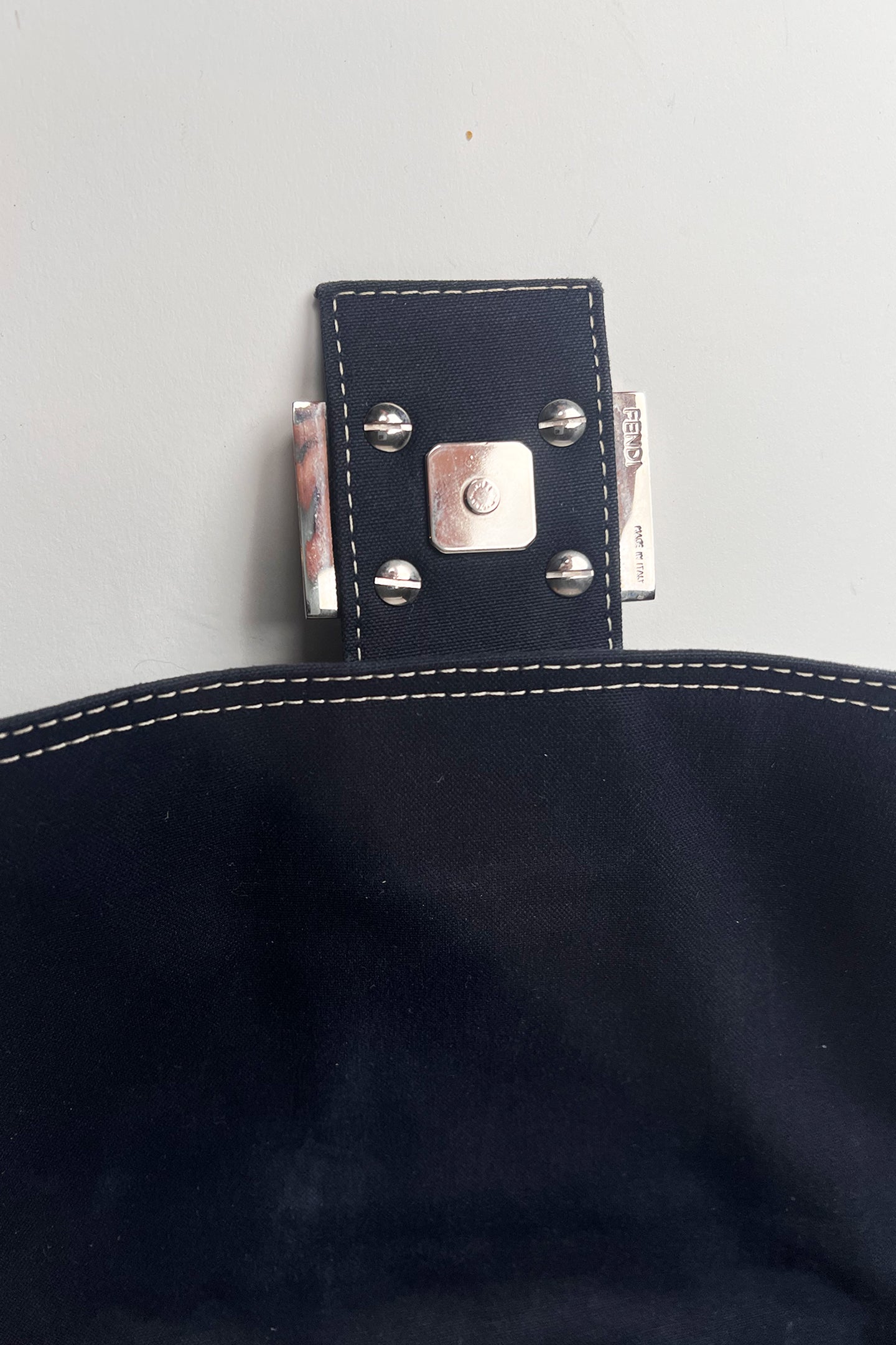 Vintage Denim Fendi Mama baguette