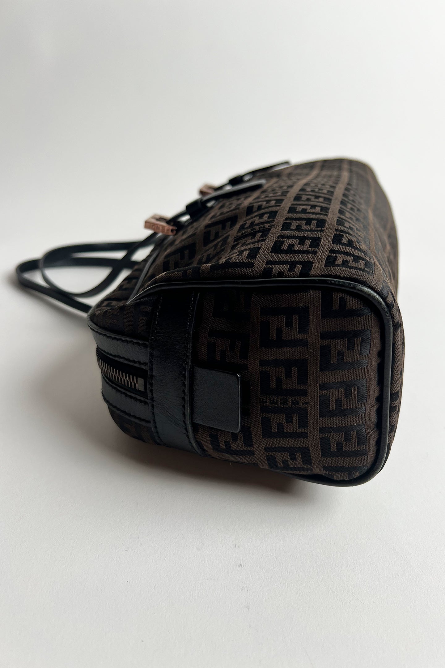 Vintage Fendi Zucca print long baguette bag