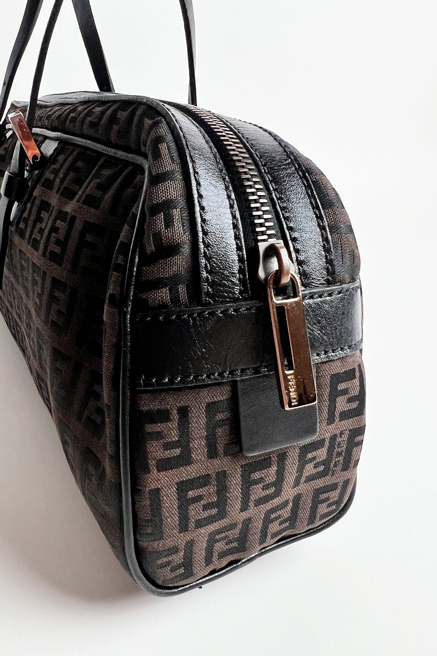 Vintage Fendi Zucca print long baguette bag