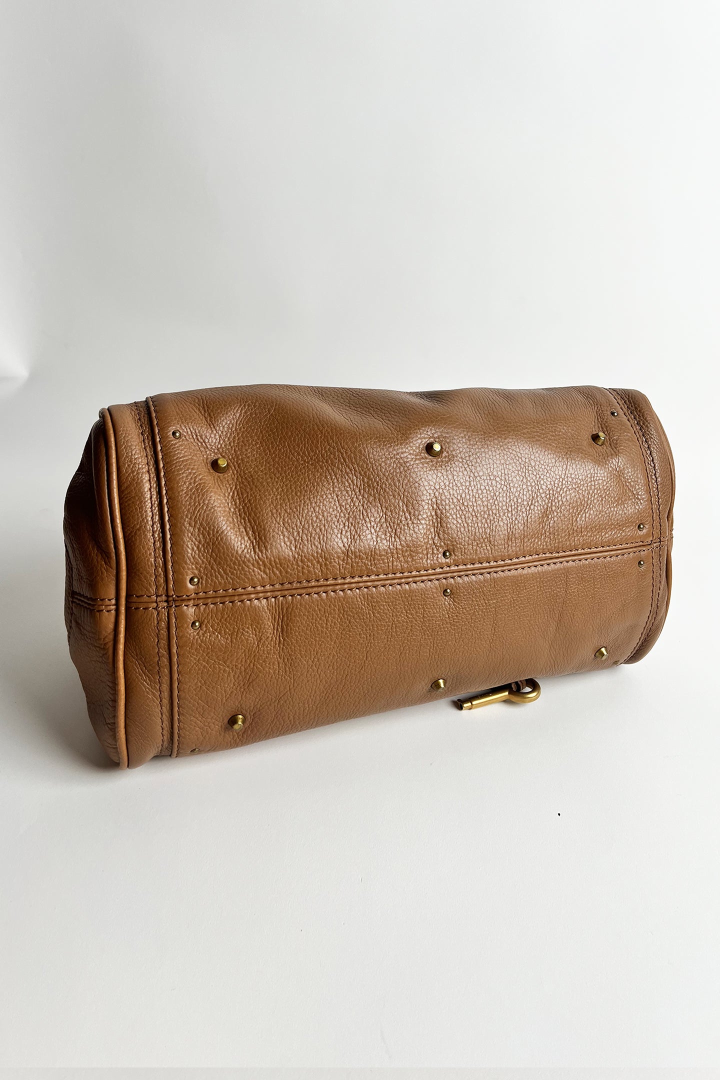 Vintage brown leather Chloe Paddington bag