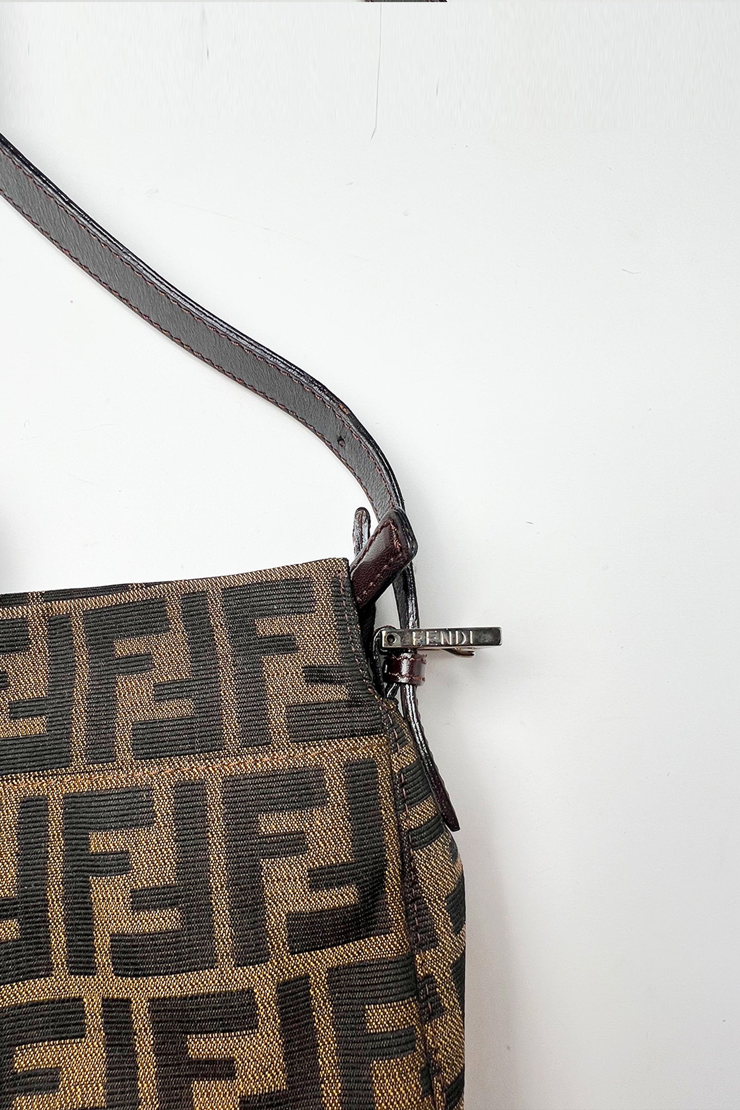 Vintage FENDI zucca shoulder bag