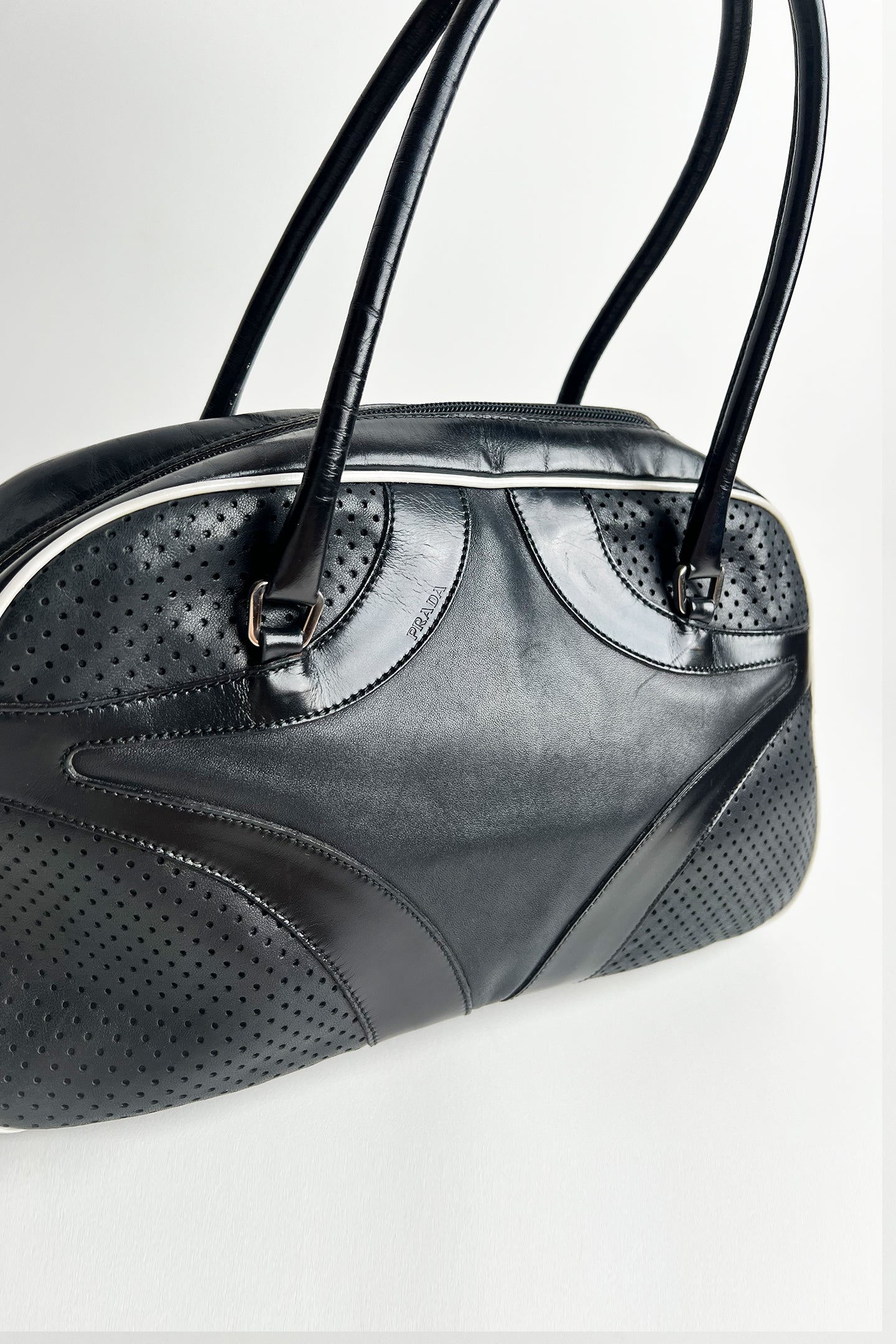 Vintage 2000s Prada bowling bag