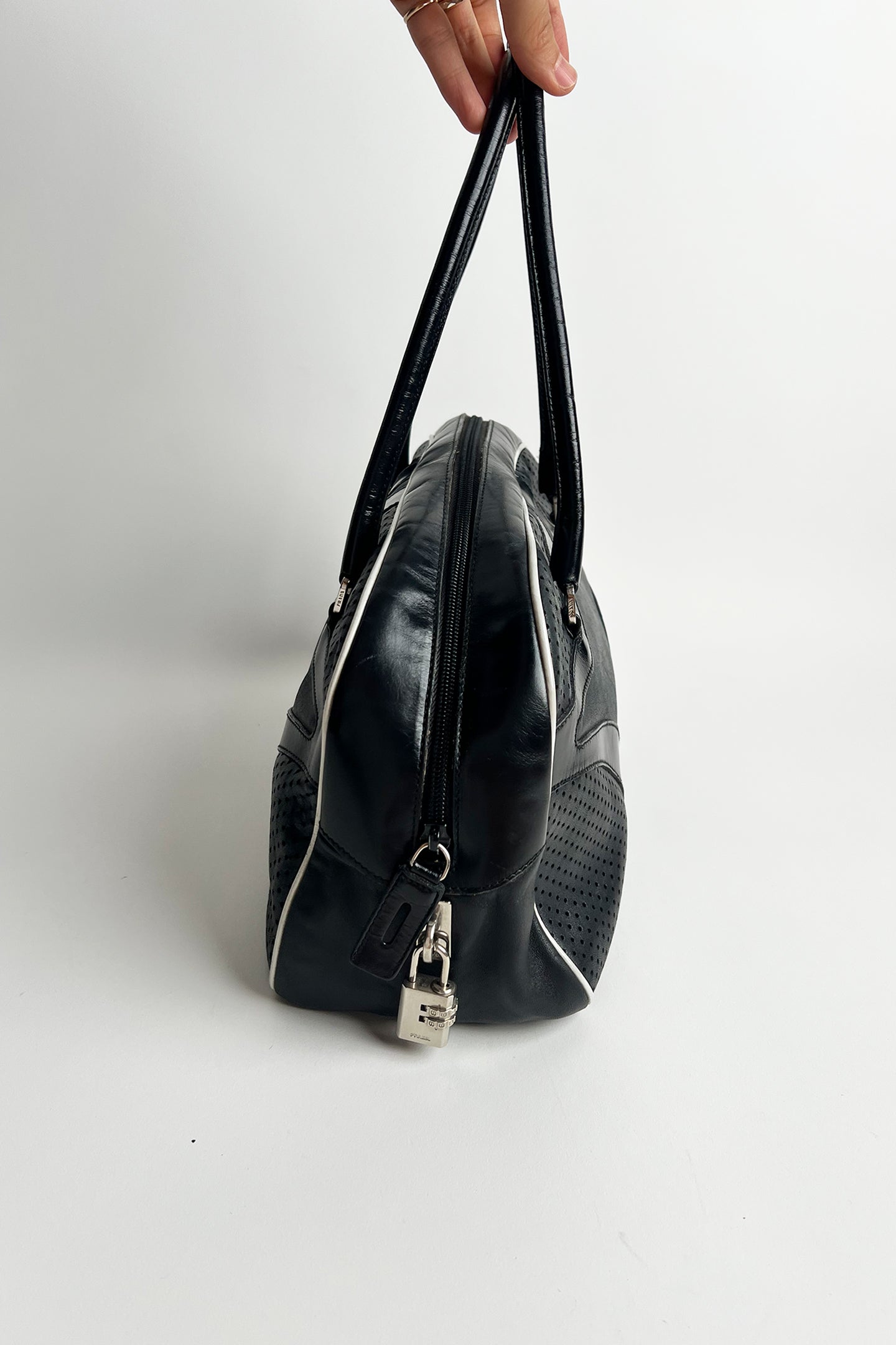 Vintage 2000s Prada bowling bag