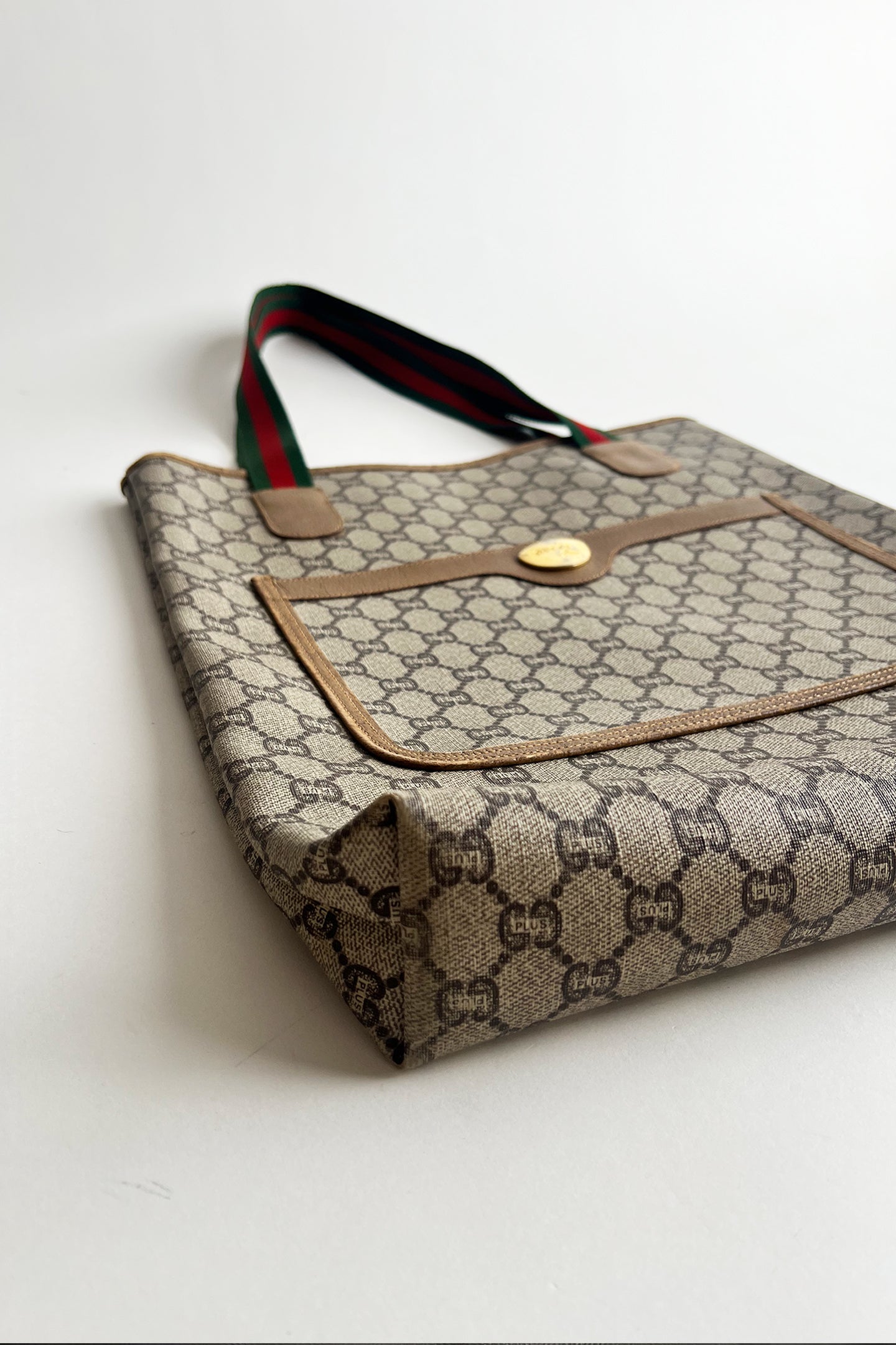 Vintage 80s Gucci GG PVC tote bag