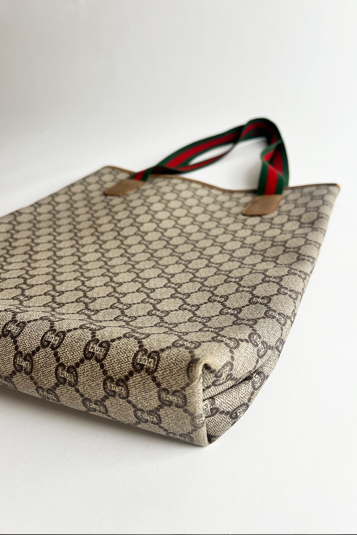 Vintage 80s Gucci GG PVC tote bag