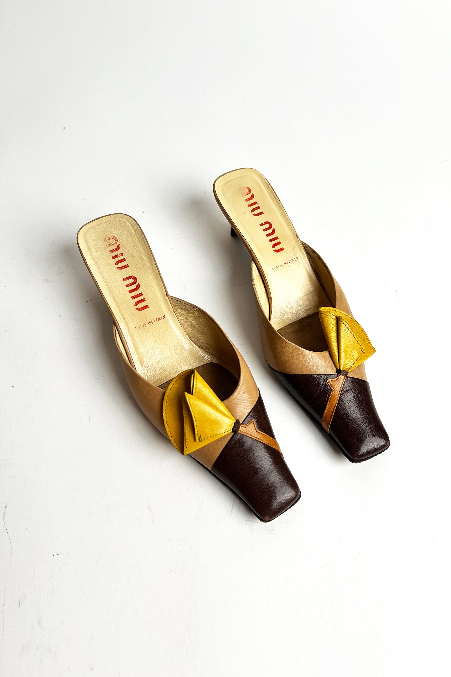 Vintage 90s Miu Miu Lily kitten heels
