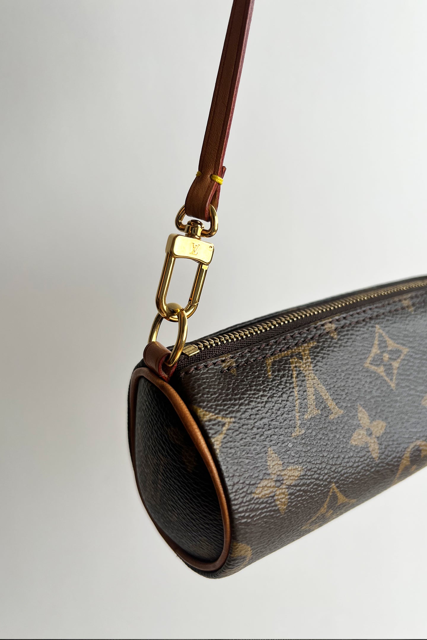 Vintage Louis Vuitton Brown Classic Monogram Mini Papillon Pochette