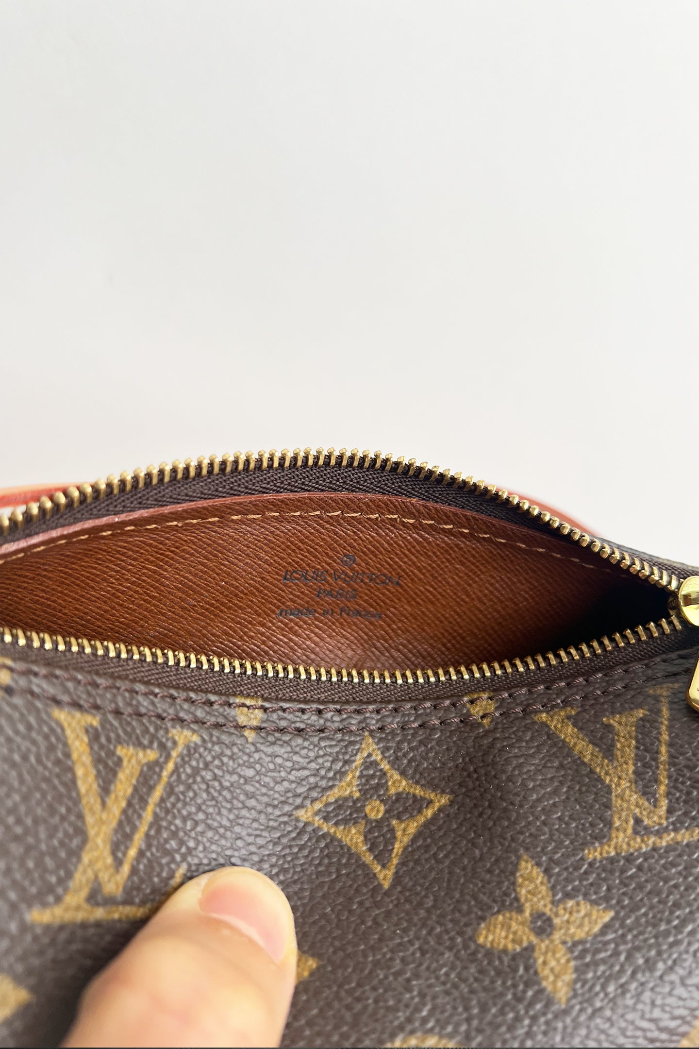 Vintage Louis Vuitton Brown Classic Monogram Mini Papillon Pochette