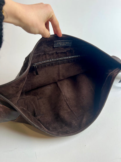 Vintage Rare 2000s Tom Ford YSL mombasa large horn bag with metal hardware