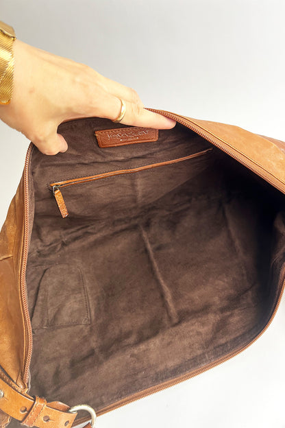 Vintage Rare 2000s Tom Ford YSL mombasa shoulder bag with metal hardware