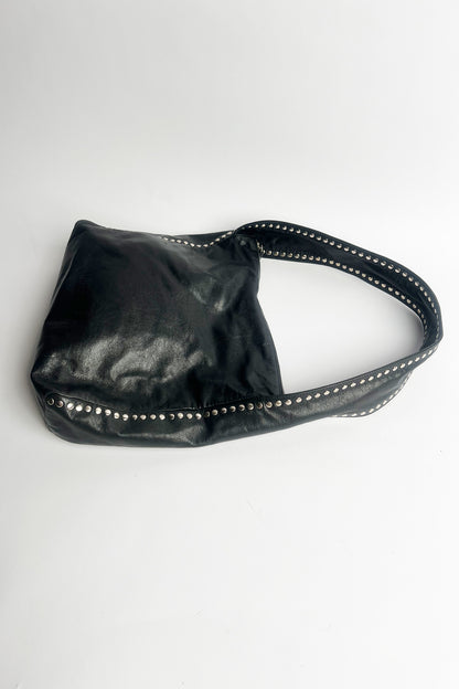 Vintage 2000s Rare Miu Miu stud leather shoulder bag