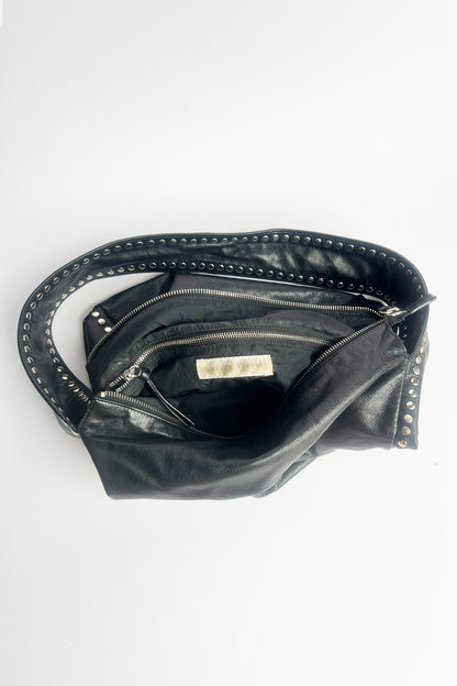 Vintage 2000s Rare Miu Miu stud leather shoulder bag