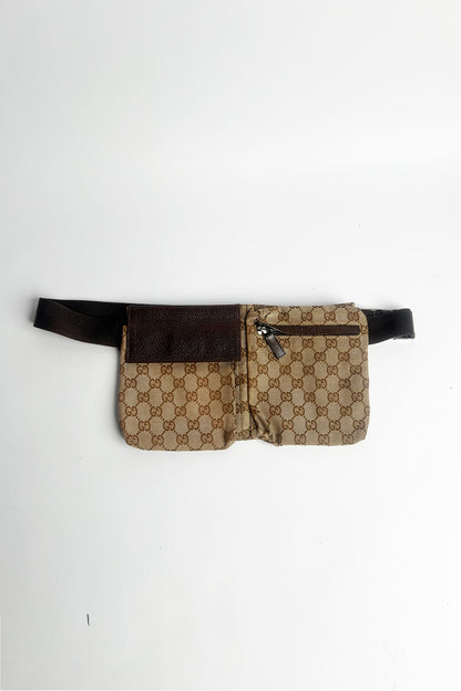 Vintage Gucci canvas belt bag