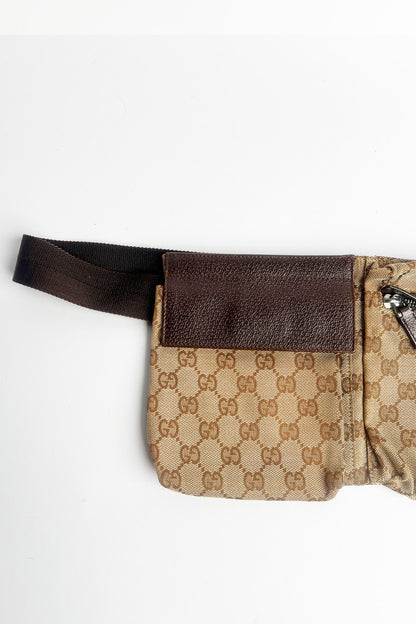 Vintage Gucci canvas belt bag