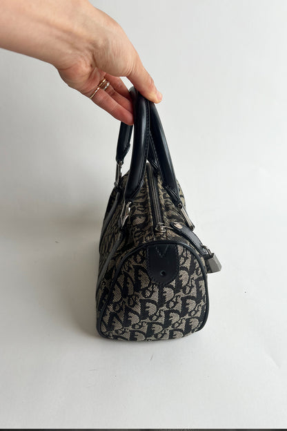 Vintage 2002 John Galliano Christian Dior Diorissimo Mini Boston Handbag