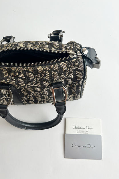 Vintage 2002 John Galliano Christian Dior Diorissimo Mini Boston Handbag