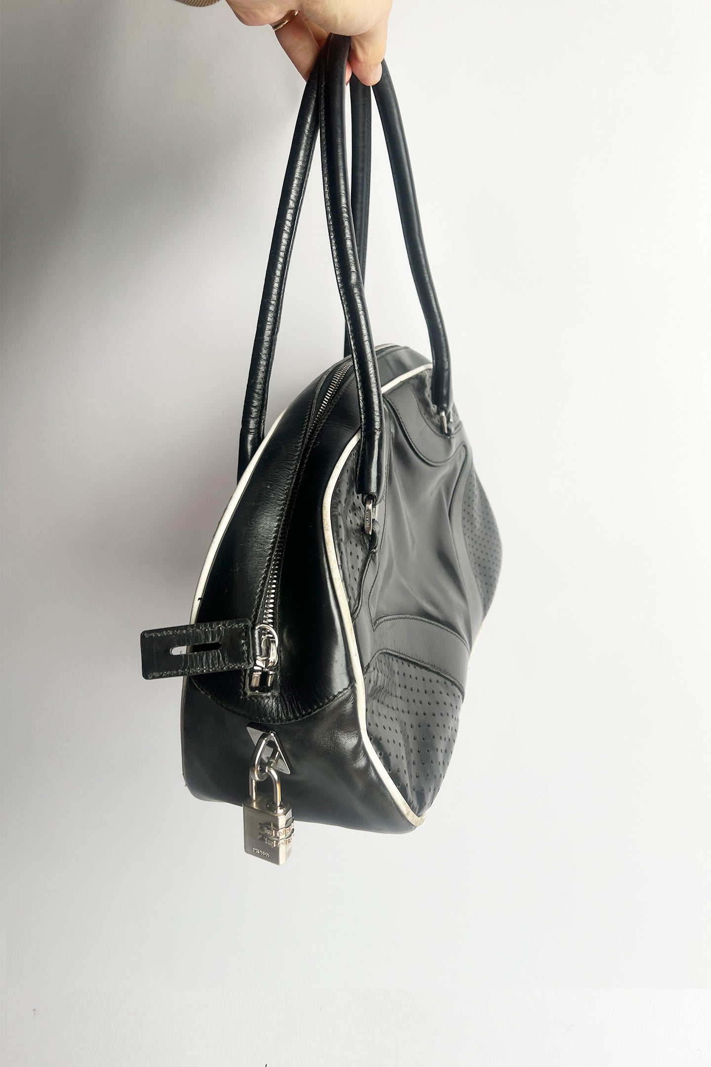 Vintage 90s Prada bowling bag