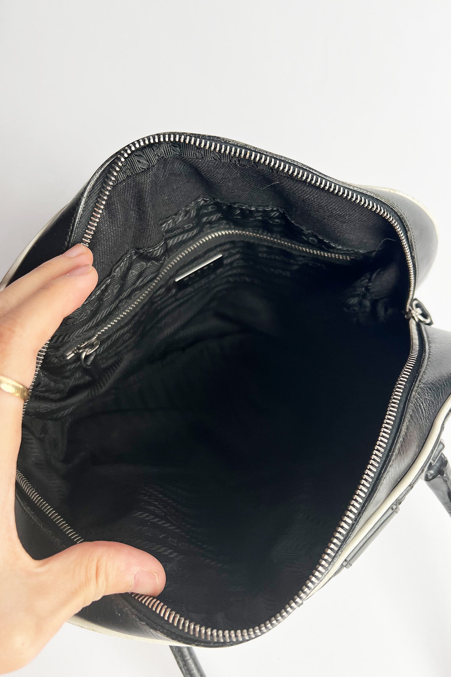Vintage 90s Prada bowling bag