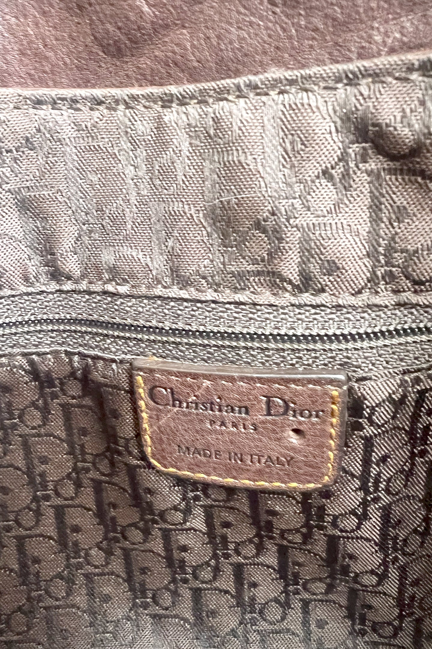 Vintage 90s John Galliano Dior Gaucho bag in brown leather