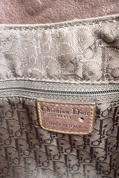 Vintage 90s John Galliano Dior Gaucho bag in brown leather