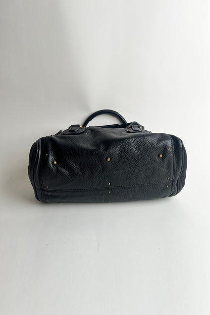 Vintage black leather Chloe Paddington bag