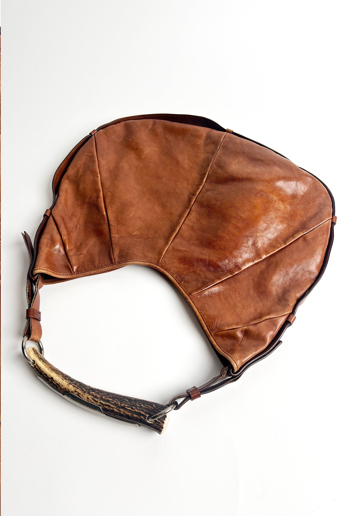 Vintage 2000s Brown Leather YSL Mombasa bag