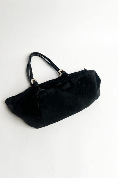 Vintage FENDI black cowhide mini tote