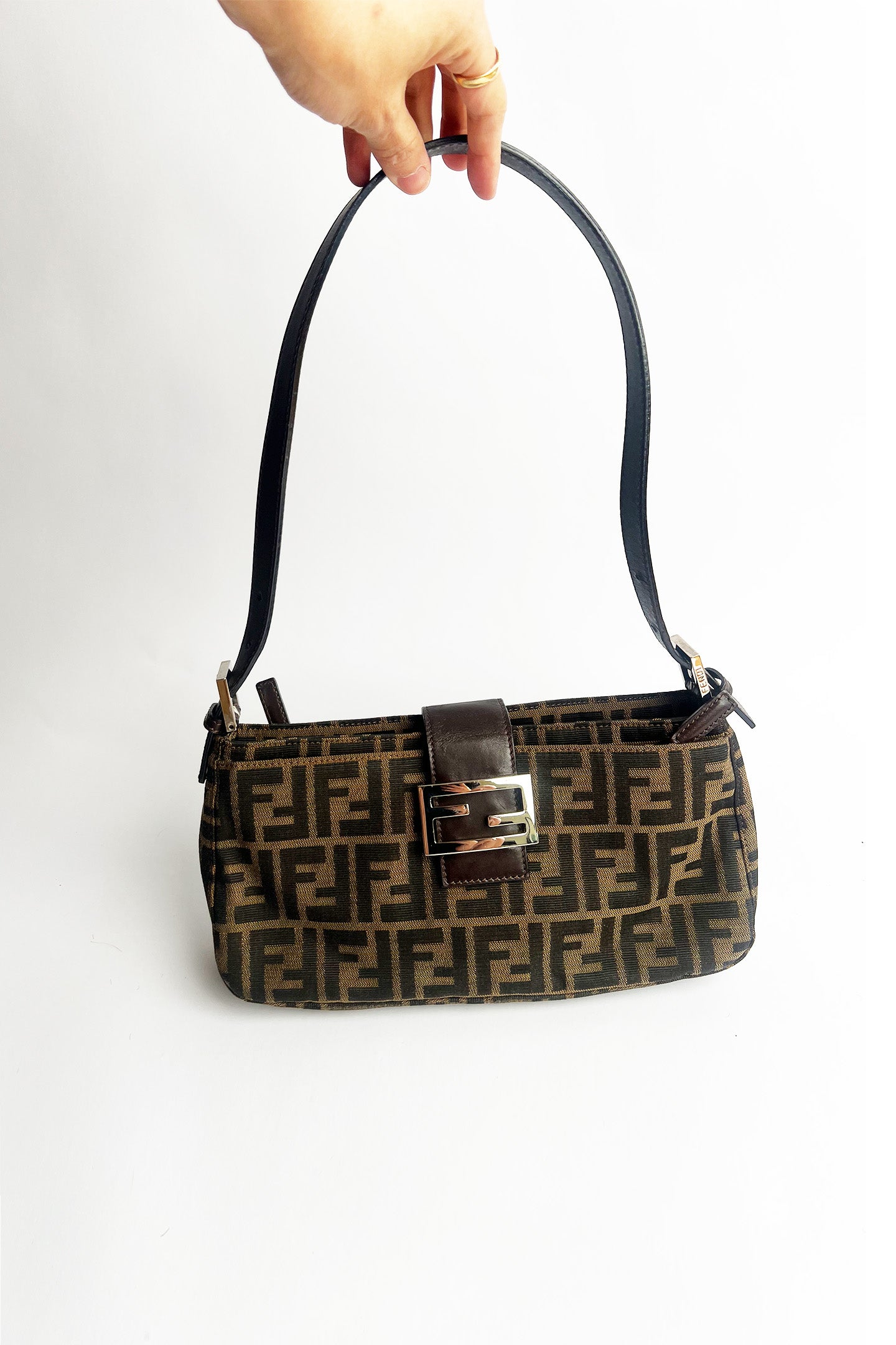 Vintage FENDI zucca shoulder bag