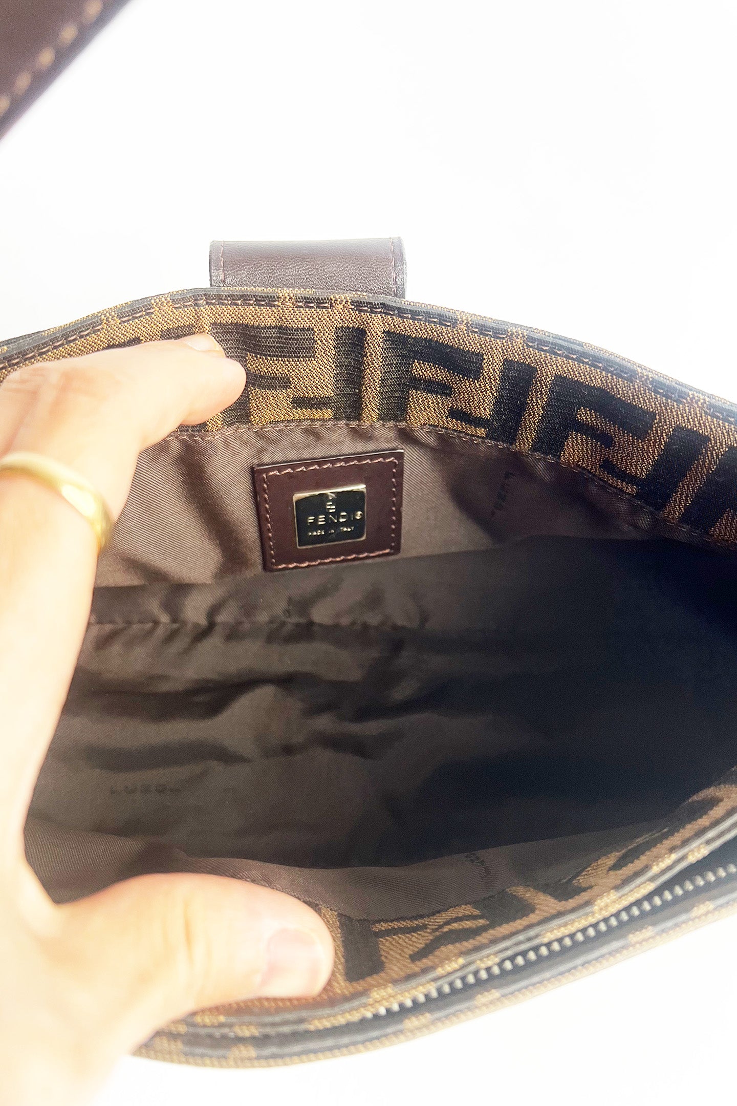 Vintage FENDI zucca shoulder bag