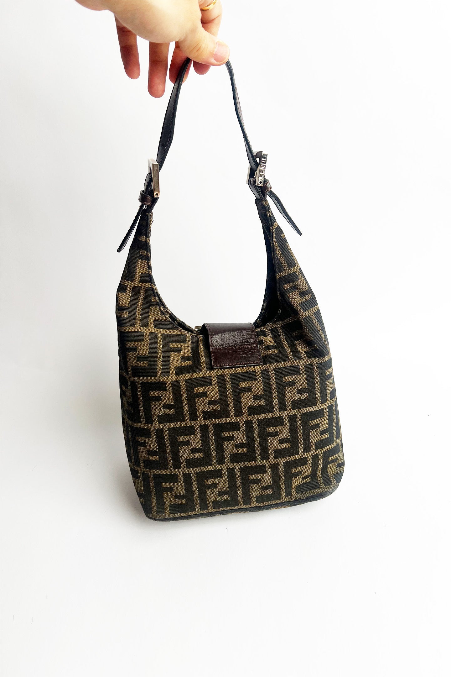 Vintage FENDI zucca shoulder bag