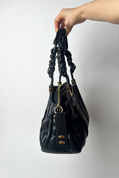 Vintage 2008 Chloe black Leather Heloise Shoulder Bag