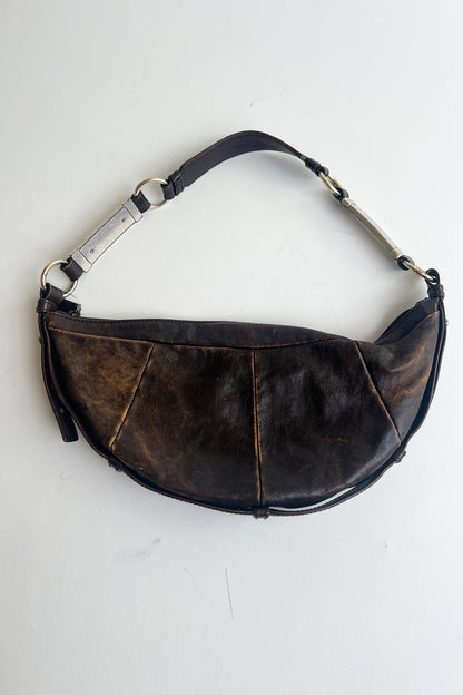 Vintage Rare 2000s Tom Ford YSL mombasa shoulder bag with metal hardware