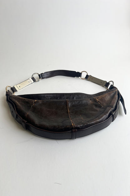 Vintage Rare 2000s Tom Ford YSL mombasa shoulder bag with metal hardware