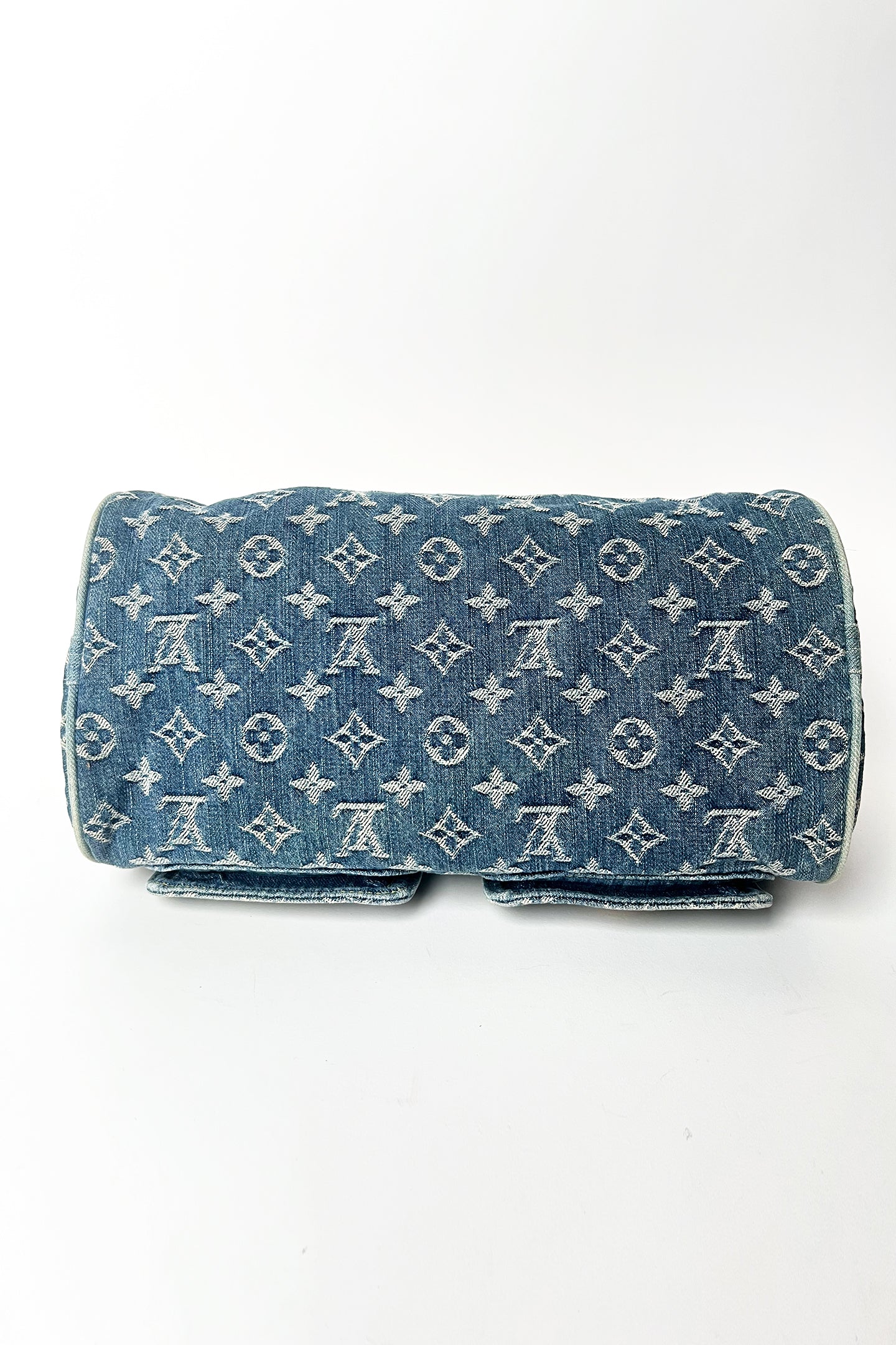 2005 vintage LOUIS VUITTON Monogram Denim Neo Speedy Hand Bag