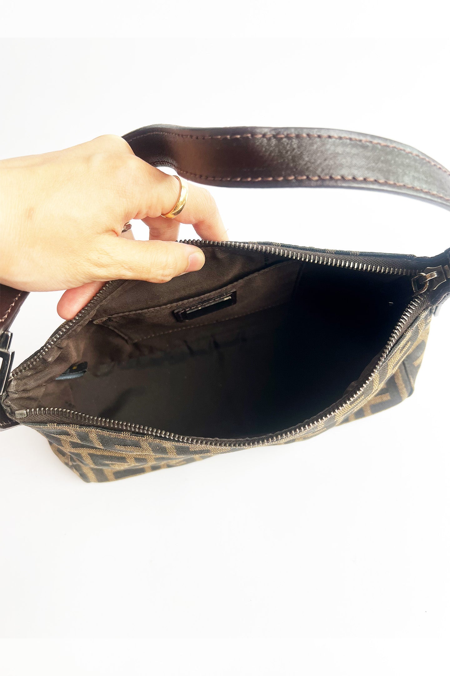 Vintage FENDI zucca shoulder bag