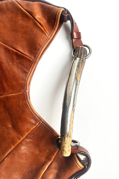 Vintage 2000s Brown Leather YSL Mombasa bag