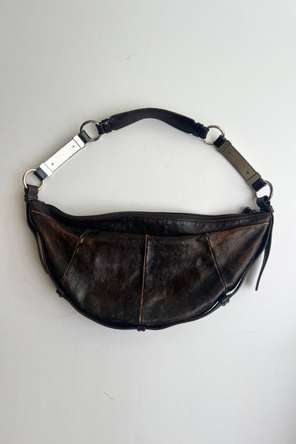 Vintage Rare 2000s Tom Ford YSL mombasa shoulder bag with metal hardware