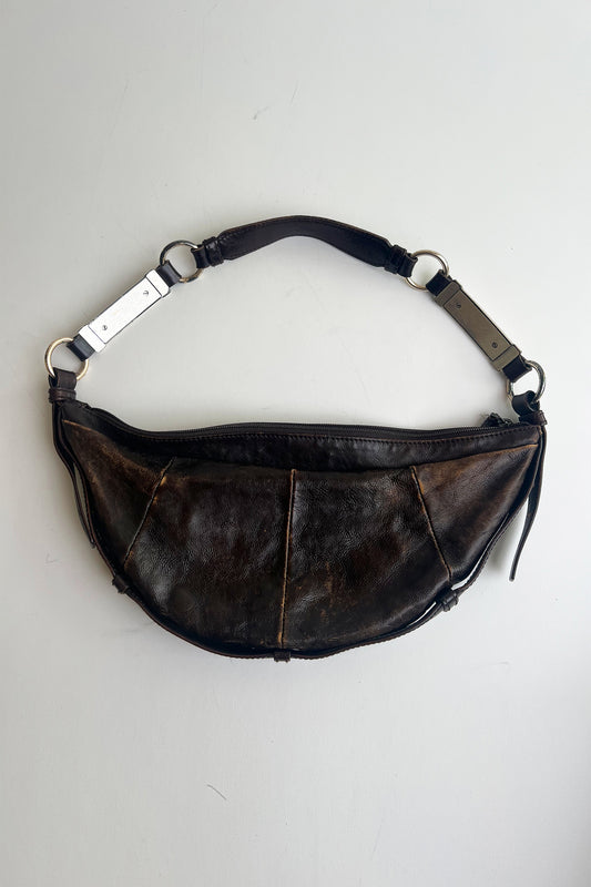 Vintage Rare 2000s Tom Ford YSL mombasa shoulder bag with metal hardware