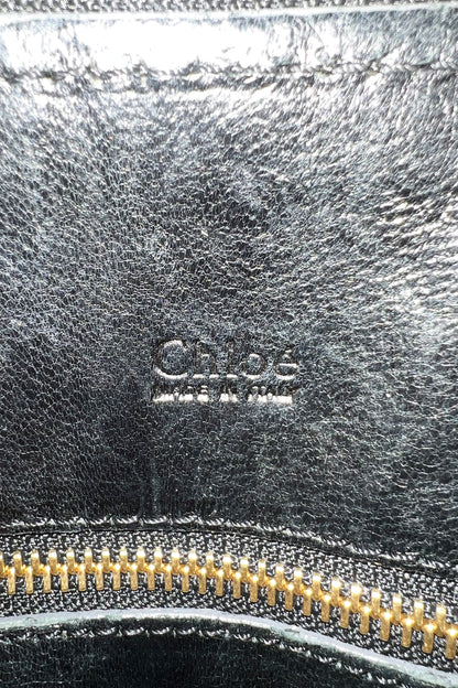 Vintage 2008 Chloe black Leather Heloise Shoulder Bag