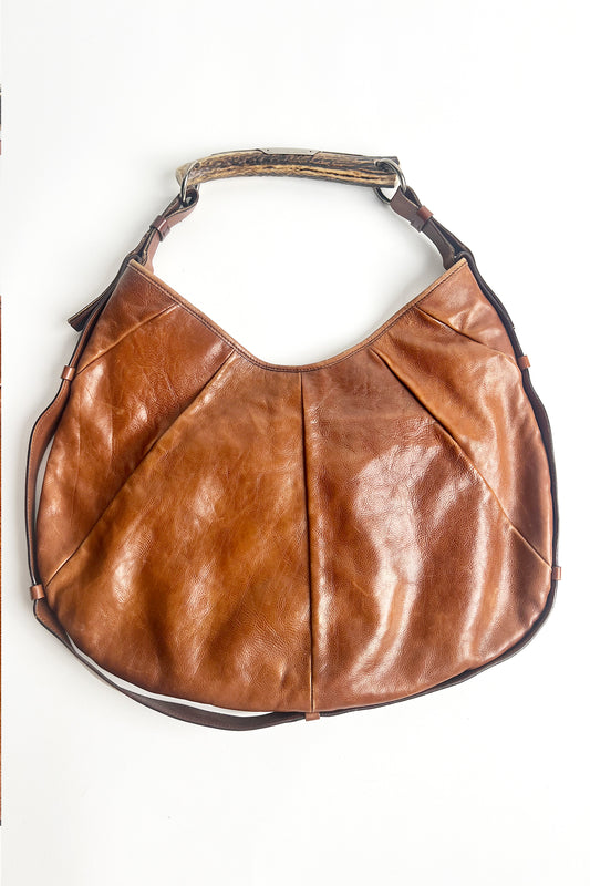 Vintage 2000s Brown Leather YSL Mombasa bag