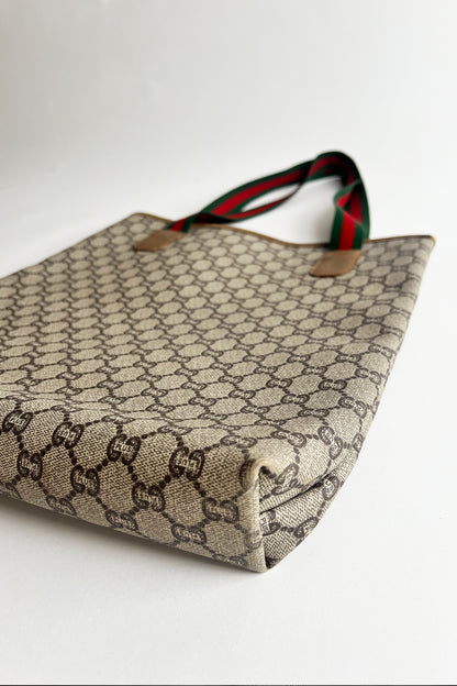 Vintage 80s Gucci GG PVC tote bag