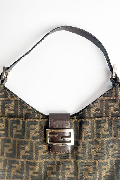 Vintage Fendi zucca print shoulder bag